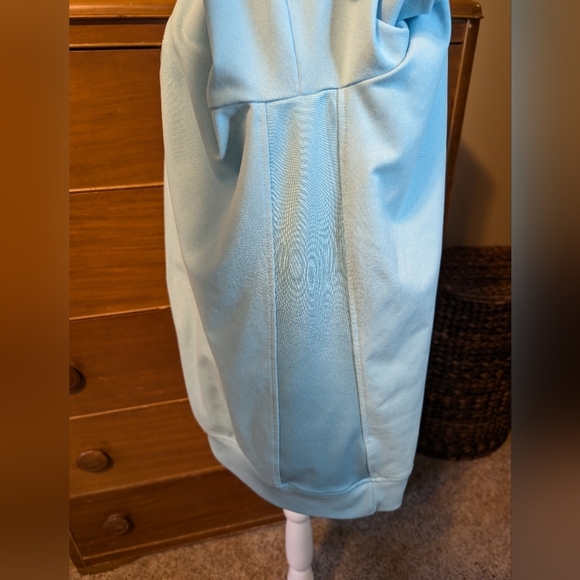 ADIDAS Golf Men’s Quarter Zip Powder Blue Pullover Size Large - Picture 6 of 10